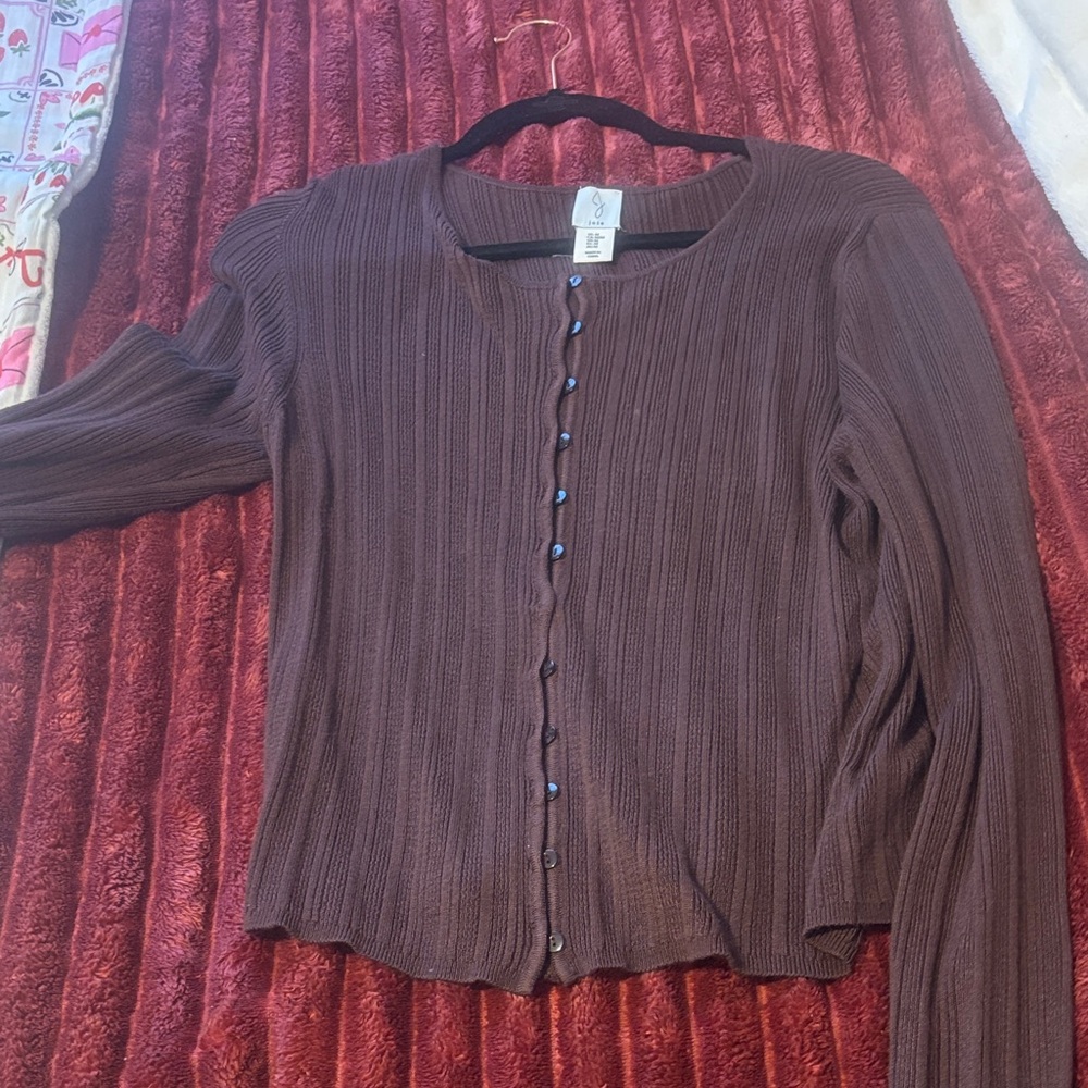 Joie Brown Button Down Shirt